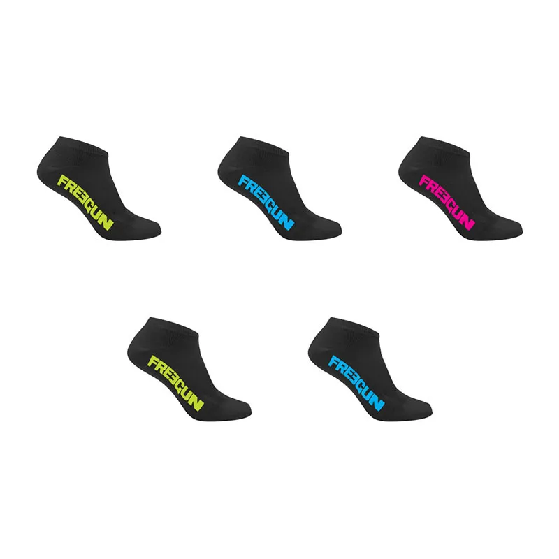 5 paires de Chaussettes basses Homme Basic - Noir/Jaune/Bleu/Rose-0