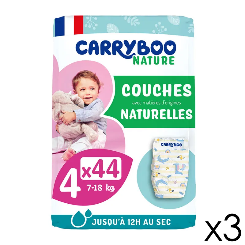 Couches Peaux Sensibles Naturelles T4/7-18kg - 132 couches-6