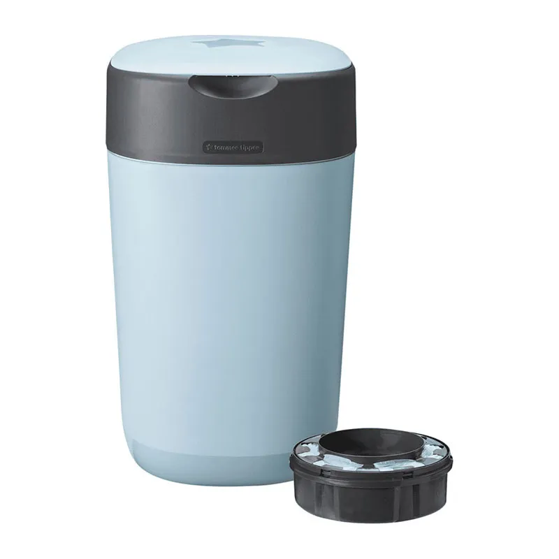 Poubelle à couche Twist & Click + 13 recharges - Bleu-1