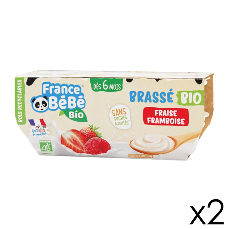 24x100g Brassés Assortiment Nature/Fruits BIO - 6m+-1