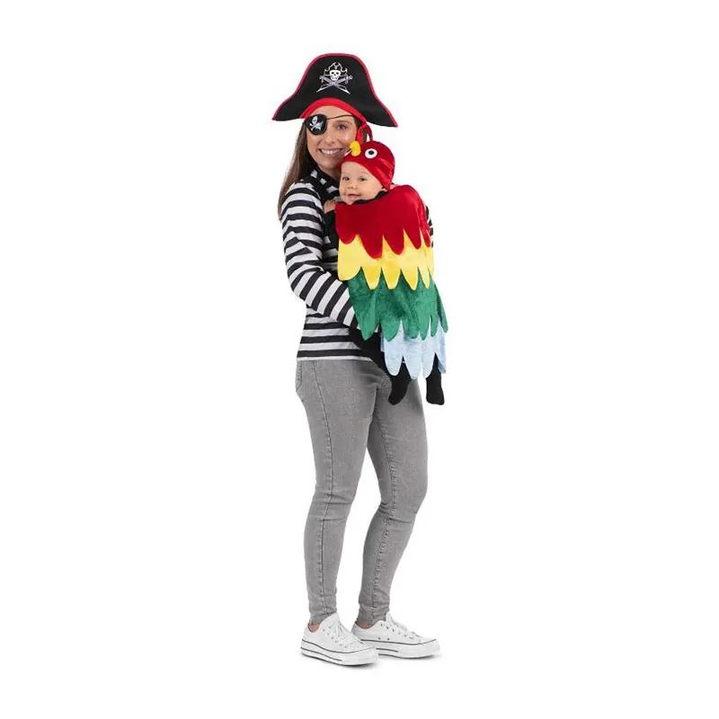 Couvre porte-bébé Pirate et Perroquet-0