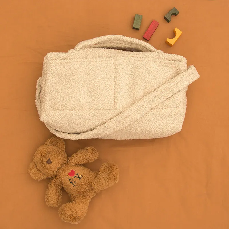 Sac à langer Teddy Beige - 25x48x13cm-3
