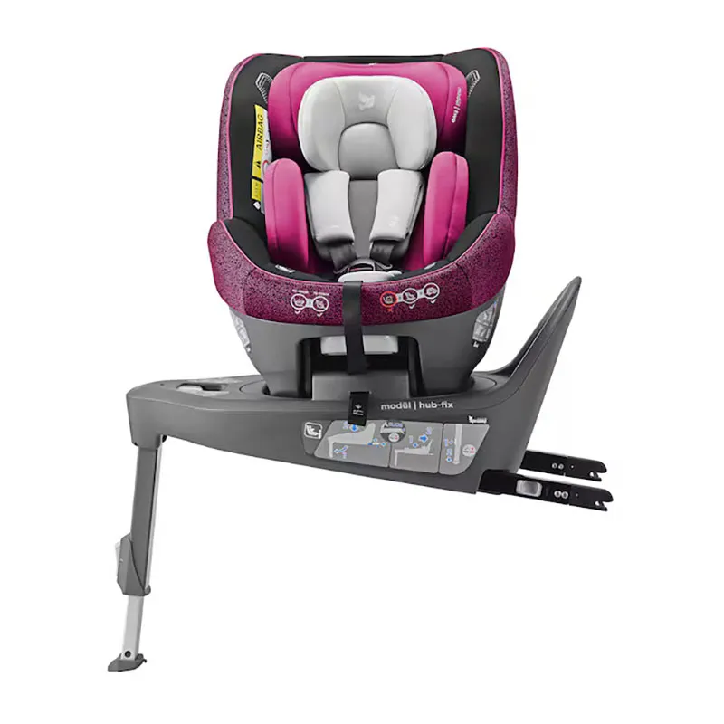 Siège-auto 360° Modul Two i-Size/Isofix 40-105cm - Rose-3