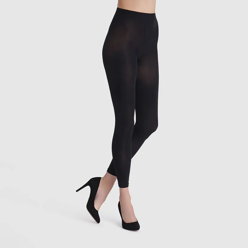Legging Ultra-Opaque Velouté 80D Femme - Noir-4