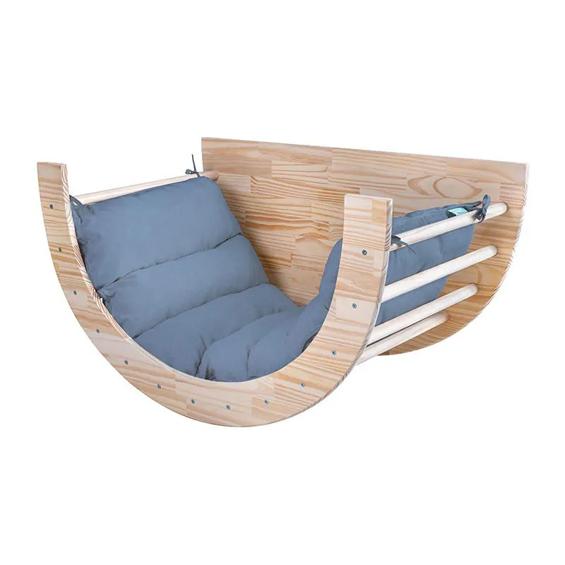 Coussin pour arche Montessori Bleu - 7x60x160cm-2