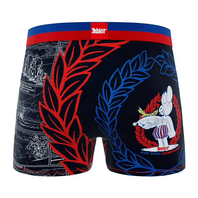 4 Boxers Homme Asterix et Obélix - Noir/Rouge/Jaune/Bleu-4