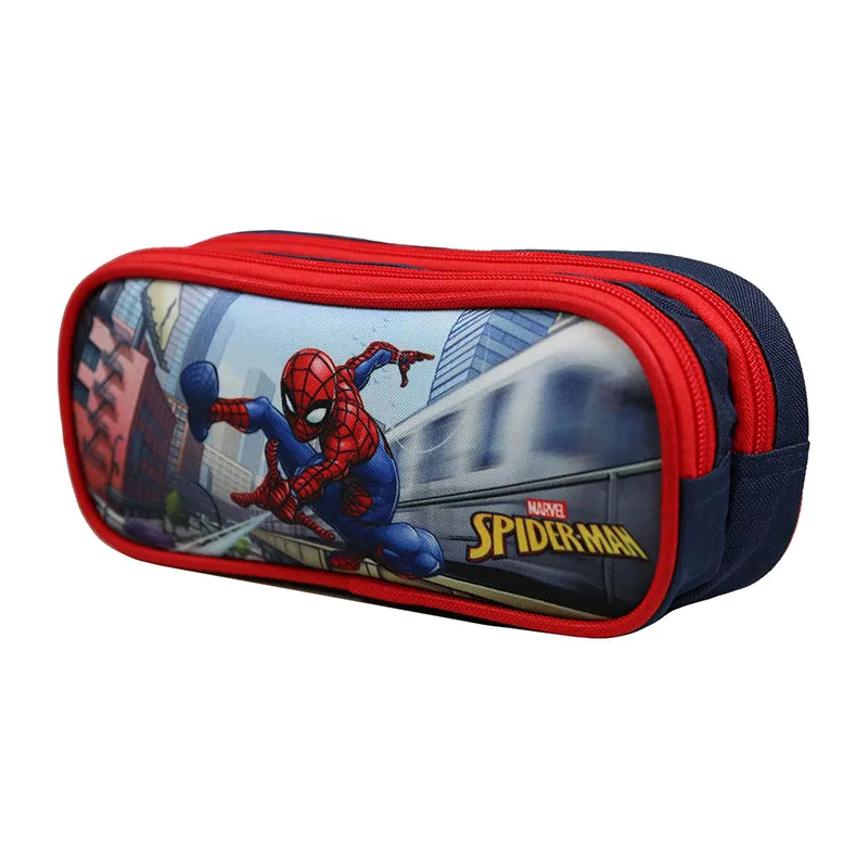 Trousse 2 compartiments Spider-Man Multicolore - 23x10cm-1
