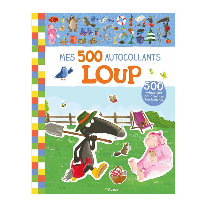Mes tout premiers autocollants Loup x500 - 36m+-0