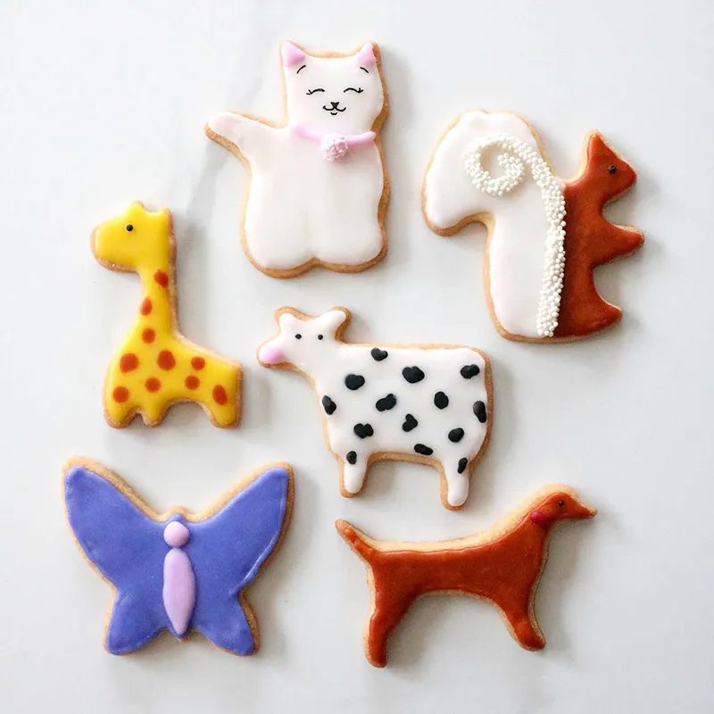 3 Emportes pièce Animaux Inox Aléat. - 8x8x2cm-7