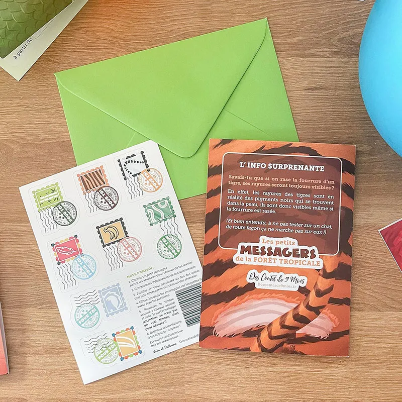 Cartes d'invitation Anniversaire enfant - Forêt tropicale-7