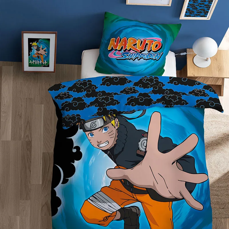 Parure 2pcs Naruto Black Clouds - 140x200cm-0
