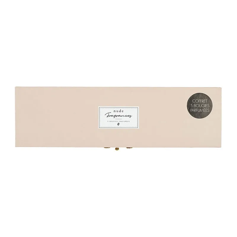 Coffret 5 bougies parfumées Nude - 4,5x4,5x5cm-6