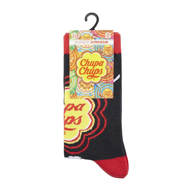 8 paires de Chaussettes Homme Chupa-Chups - Noir/Bleu/Rouge/Jaune-15