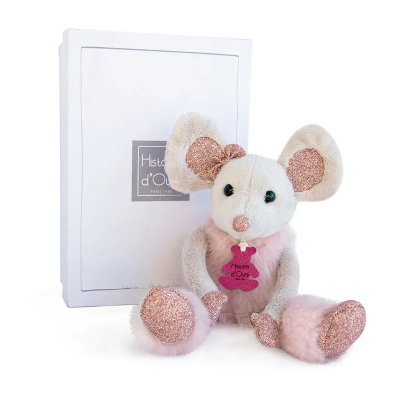 Peluche Souris étoile Rose - 25cm-0