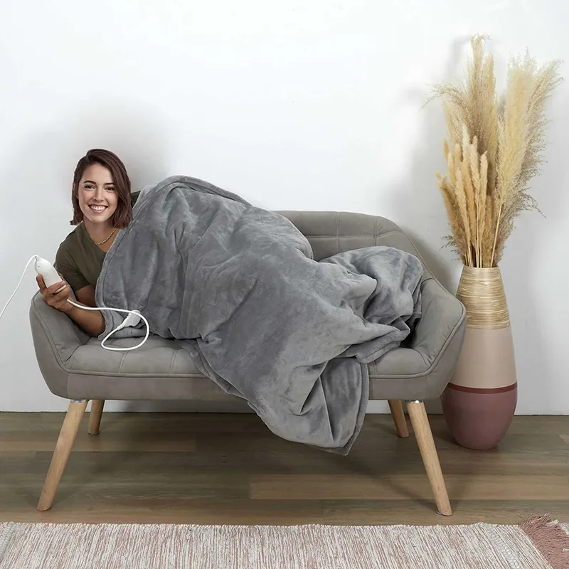 Couverture Chauffante Gris - 120x160cm-1