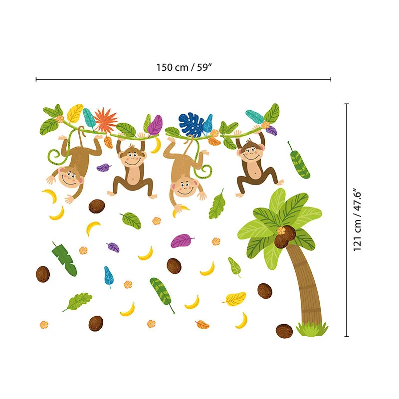 Stickers - Singes dans la jungle-5