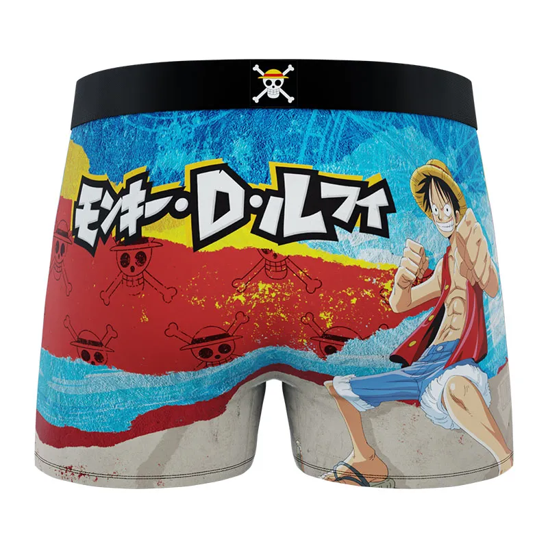 4 Boxers Garçon One Piece - Vert/Violet/Orange/Noir/Rouge-7