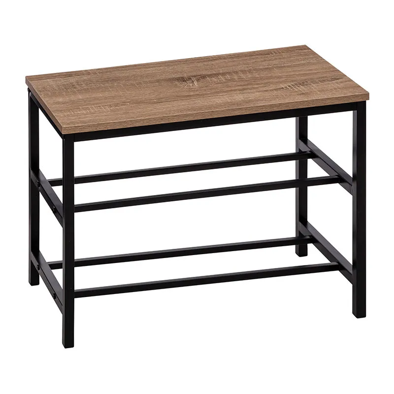Banc range chaussures avec étagères Aliaj - 63x30x45cm-0