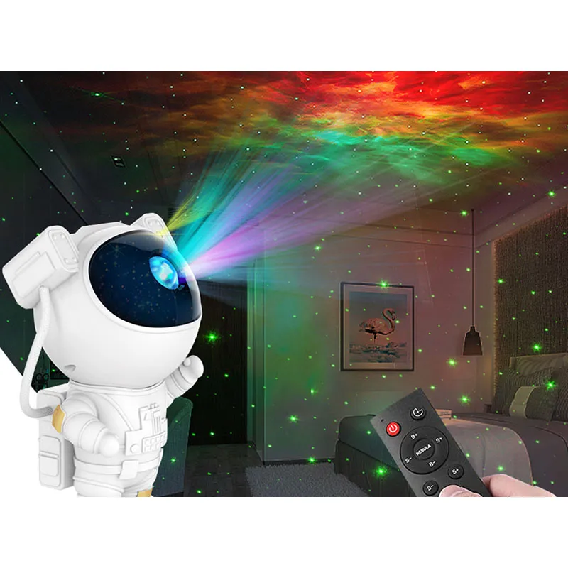 Projecteur Cosmonaute étoilée animée - 36m+-3