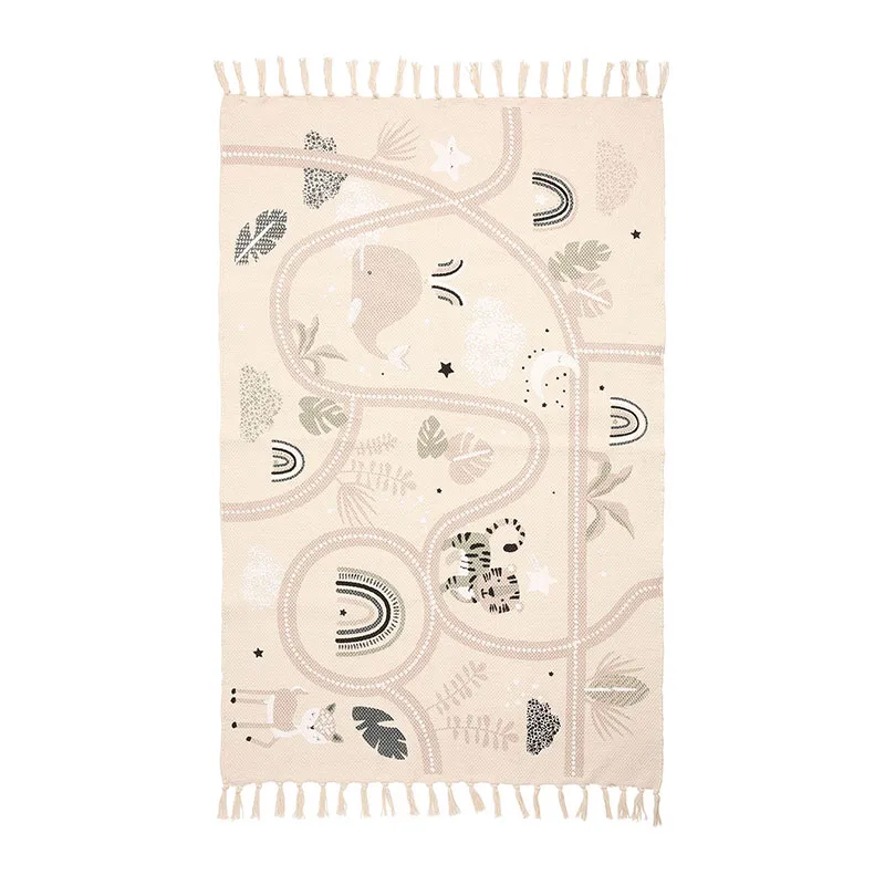 Tapis Circuit voiture Gris - 80x120cm-0