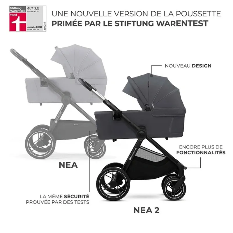 Poussette Compacte 2en1 Nea 2 Gris foncé - 0m+-3