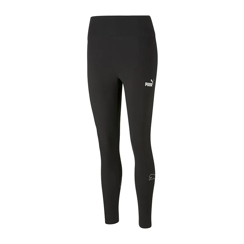 Legging 7/8 Femme Power Colorblock Puma - Noir-1