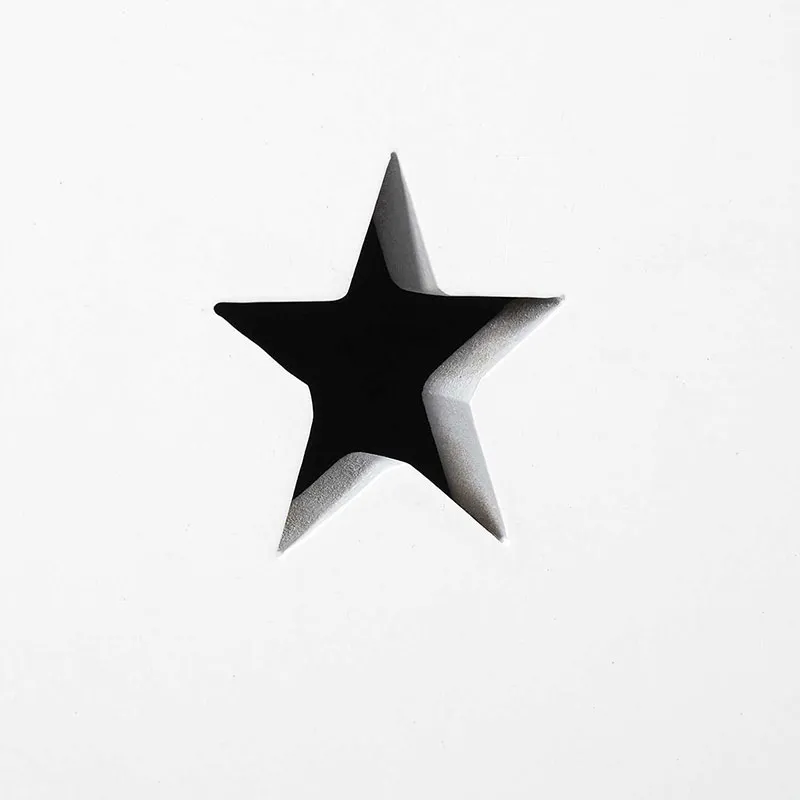 Chiffonnier Like a star Bois/Blanc - 40x91x24cm-5