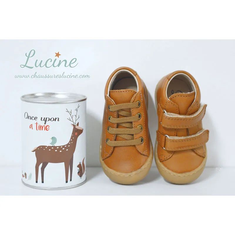 Chaussures SOUPLES Max lacets - Cuir Camel-3