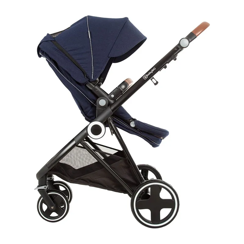 Trio Poussette transformable + Coque Gr.0+ Halime Bleu/Noir - 0m+-12