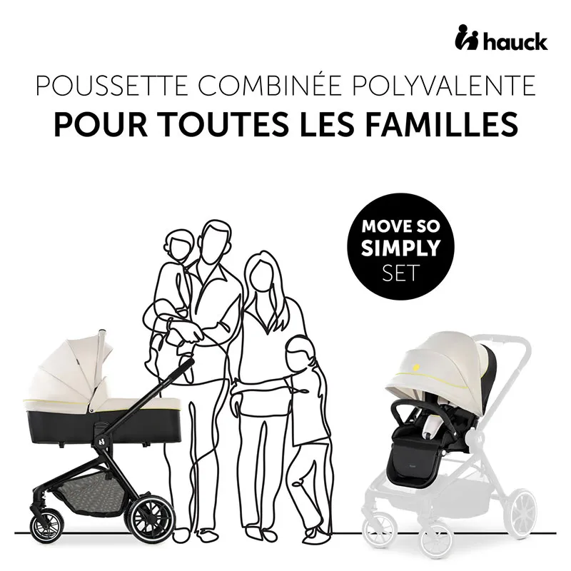 Duo Poussette Move so Simply + Nacelle Beige Neon - 0m+-4