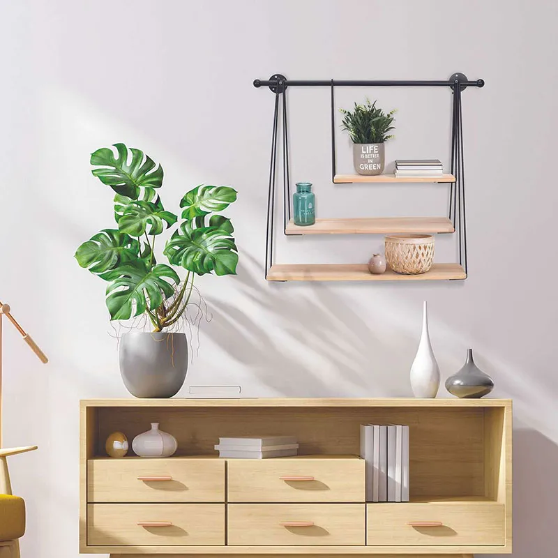 Etagère filaire murale balancelle - 67,5x62cm-1