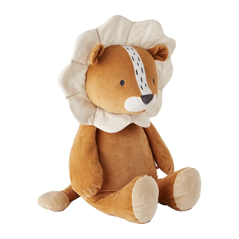 Peluche large Veloudoux B&K Babou Marron - 80cm-0