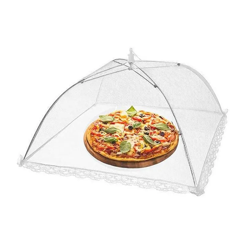 Cloche alimentaire pliable en maille - 32x32cm-2
