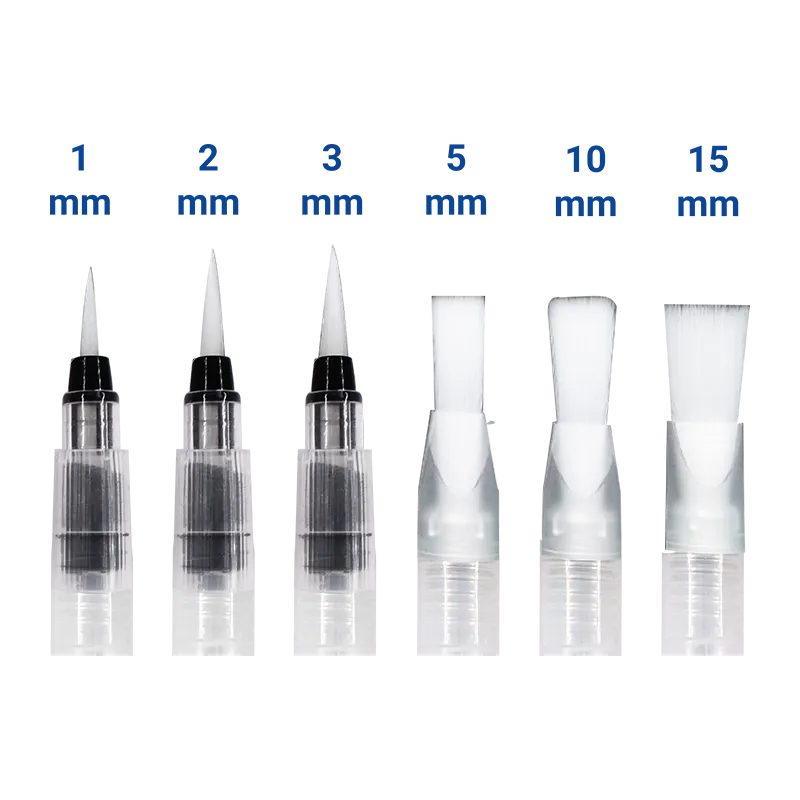Pinceaux aquarelle à réservoir 6pcs - 3+-1
