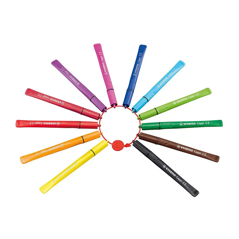 Feutres de coloriage Cappi + 1 lacet - 12pcs-2