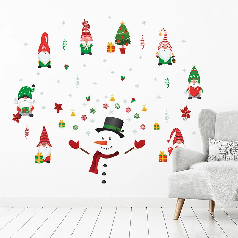 Stickers - Gnomes mignons & Bonhomme de neige-3