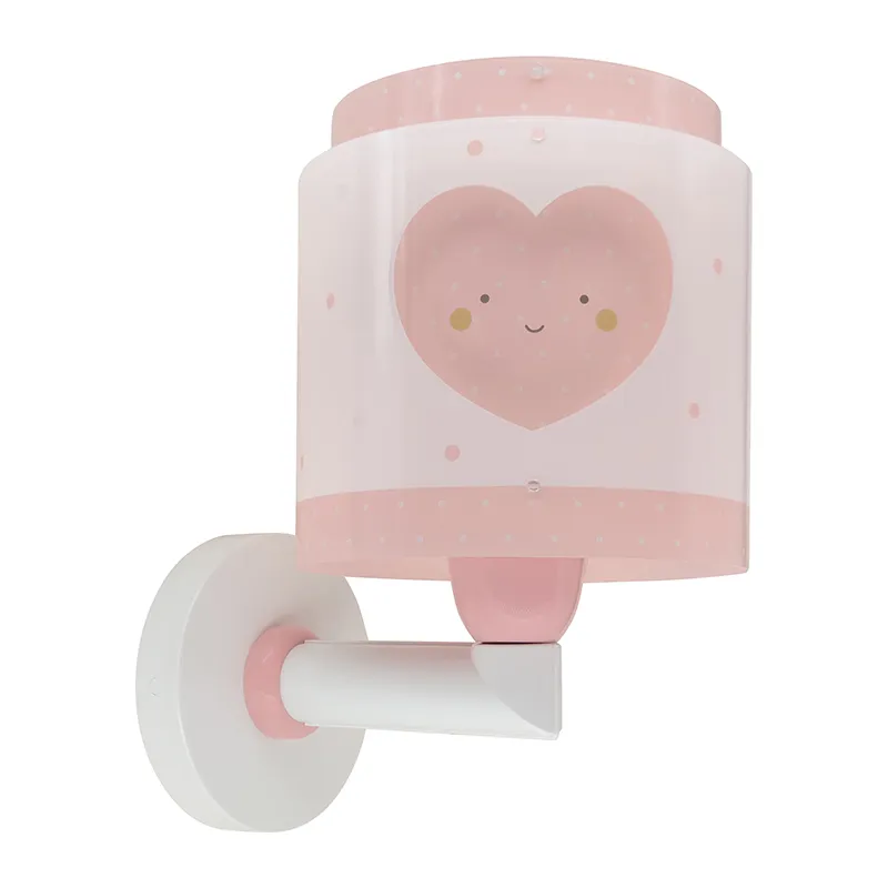 Applique murale Coeur Rose - 20x15x24cm-2