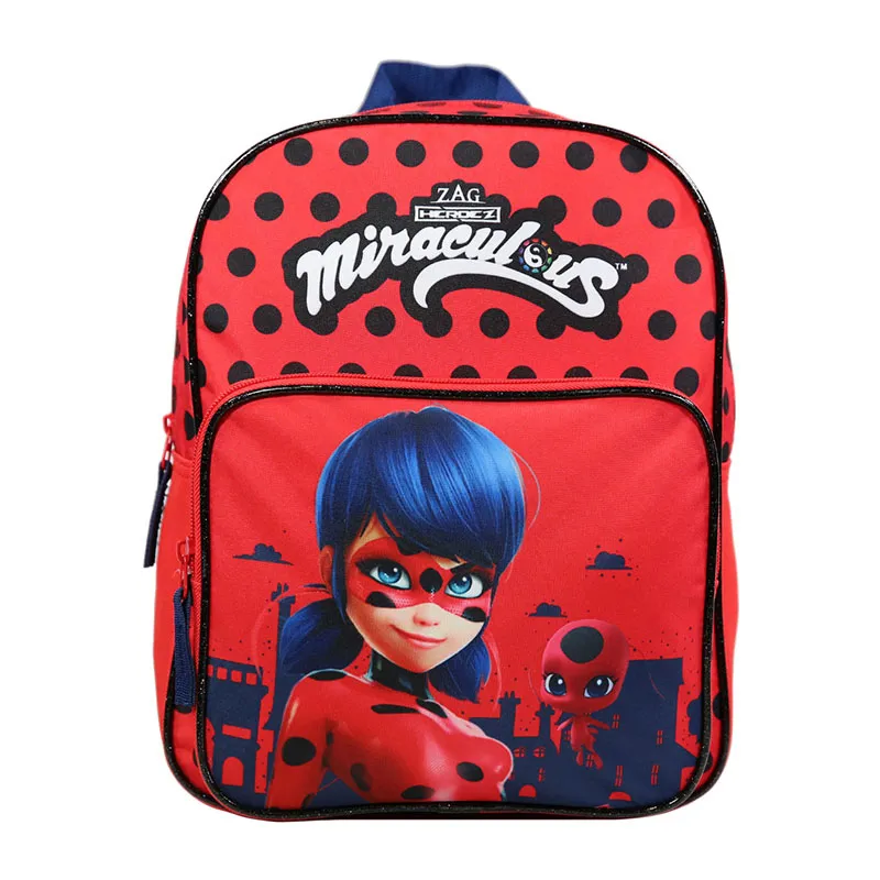 Sac à dos avec poche maternelle Miraculous - 24x30cm-0