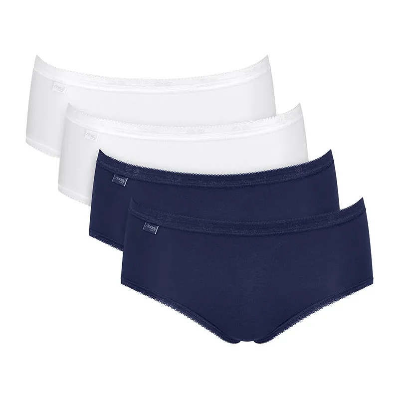 4 Culottes midi Sloggi Basic - Multicolore 13-0