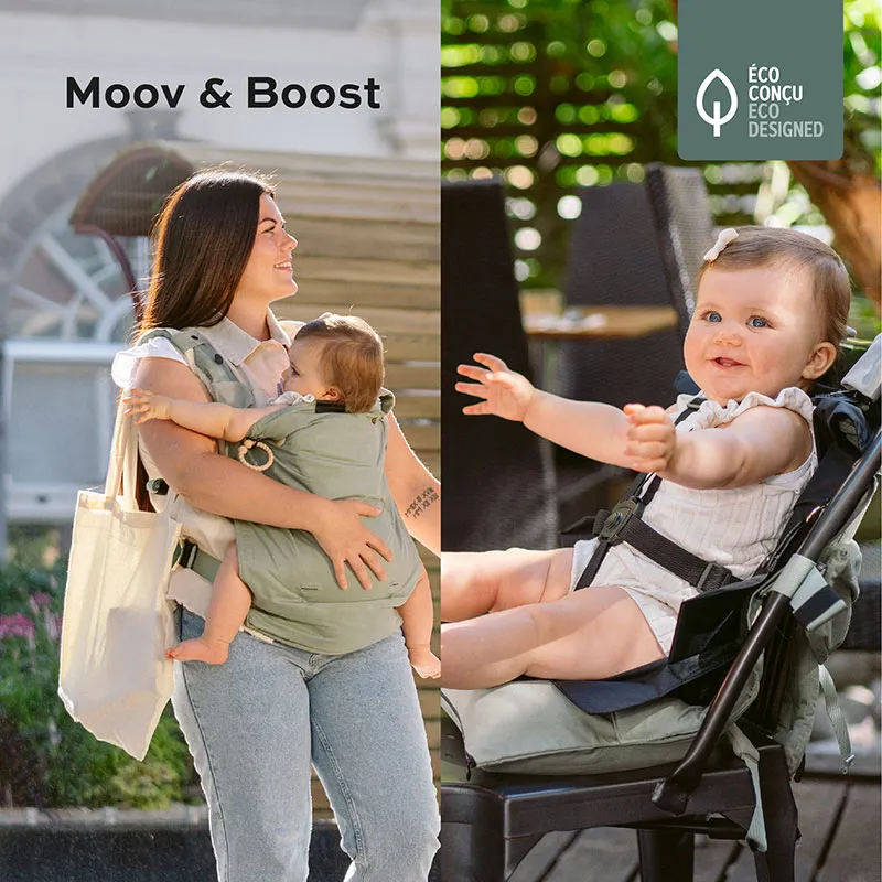 Porte-bébé évolutif Moov & Boost Vert - 0m+-5