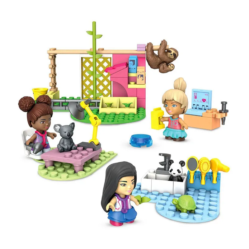 Coffret construc. Salon toilettage Barbie 97pcs - 4+-0
