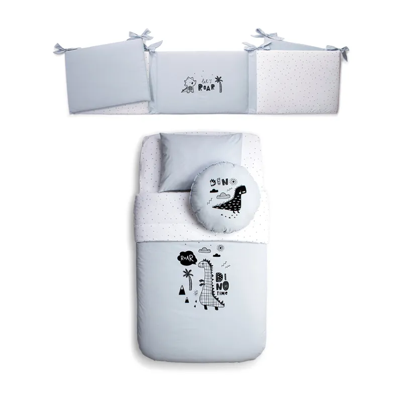 Set Literie Dino Bleu - 5pcs-0