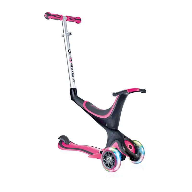 Trottinette évol. 5en1 EVO roues lumi. Rose - 15m+-1