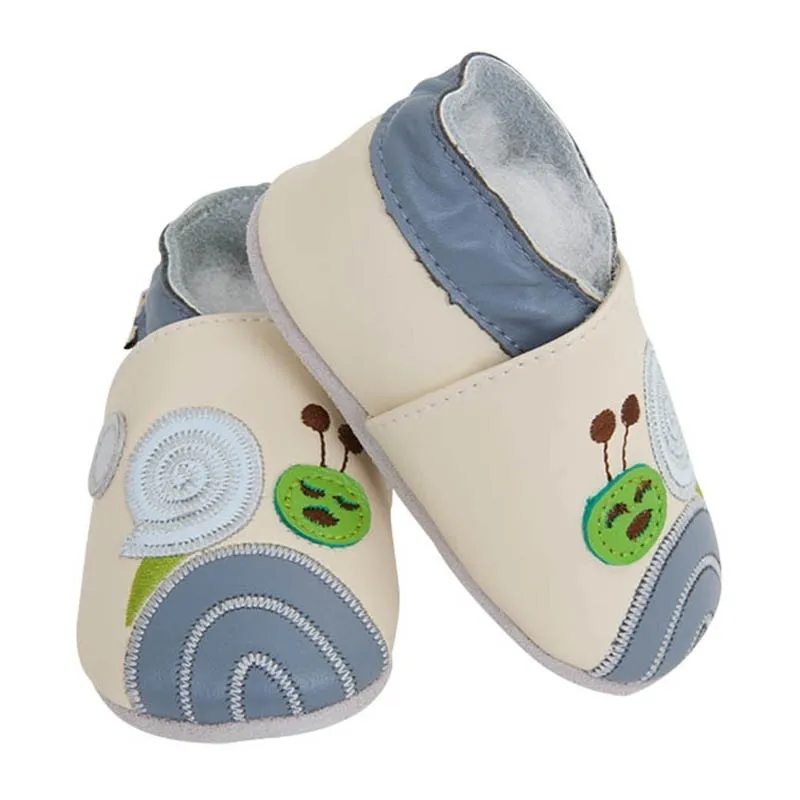 Chaussons en cuir Escargot-3
