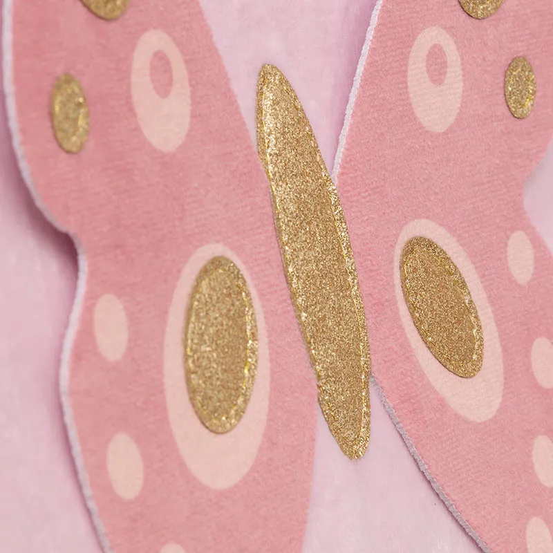 Boîte rangement Velours Papillon Féérique - 29x29cm-2