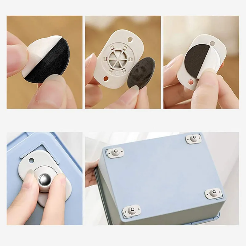 Pack de mini roulettes adhésives 360° - 8pcs-7