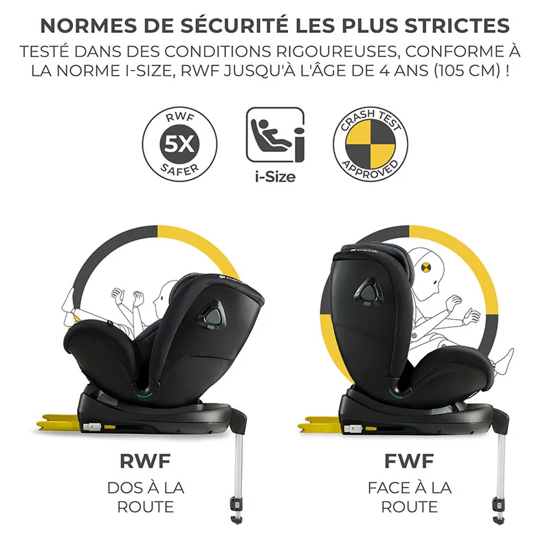 Siège-auto XRIDER i-Size/Isofix 40-125cm - Noir-5