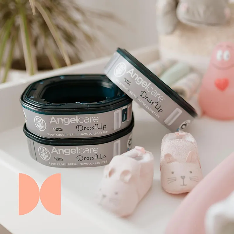 Starter pack Poubelle à couches Dress Up avec 6 recharges-16