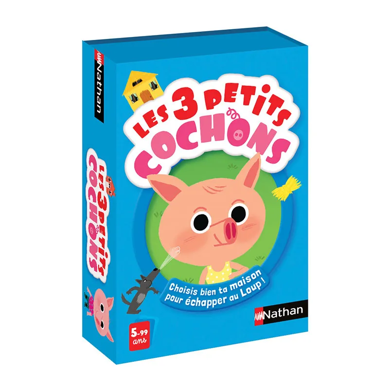 Jeu de cartes Les trois petits cochons 46pcs - 5+-1