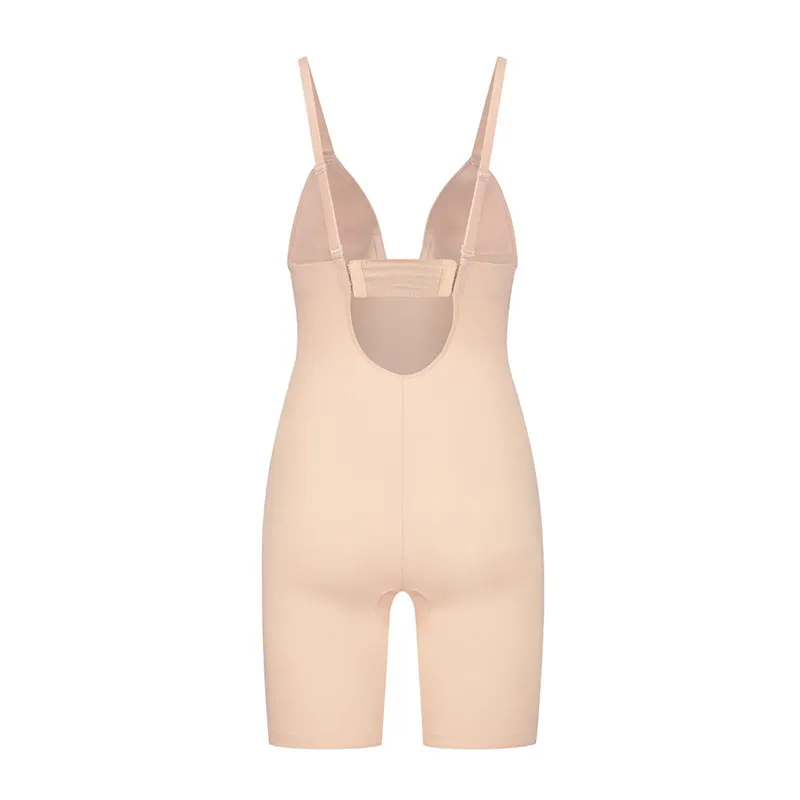 Body décolleté plongeant Gainant - Beige-3